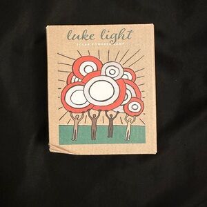 Luke Solar Powered Orange Book Light Mini Reading Light Flexible Lamp Portable